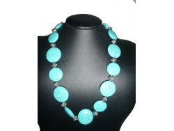 Turquoise Handmade Necklace "Plat"...ON SALE!